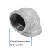 Codo 90° acero galvanizado de 1", FOSET