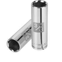 Dado largo de 3/4", 6 puntas, cuadro 1/2", TRUPER