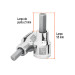 Dado punta hexagonal de 1/2", cuadro 1/2", TRUPER