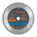 Disco sierra 10" para madera, 40 dientes centro 1", TRUPER
