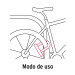 Candado rígido tipo "U" de 20 cm, llave de disco, HERMEX