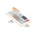 Llana 11" dentado triangular, 10 remaches, mango madera
