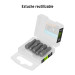 Estuche con 5 puntas hexagonales de 5/16mm largo 1", EXPERT