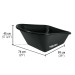 Concha plástica para carretillas CAT-60PL y TP-6/FF, TRUPER
