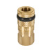 Cople rápido de latón, hembra, cuerda 1/4" NPT, TRUPER