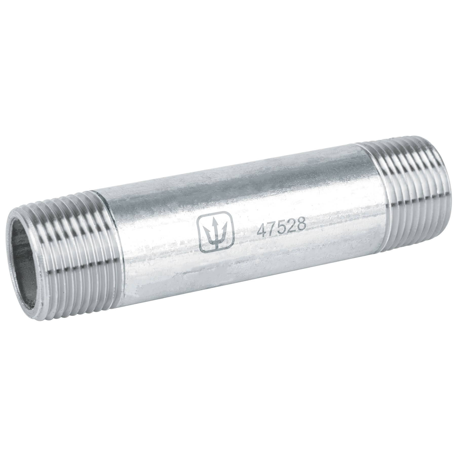 Niples de acero galvanizado, 1"