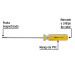 Desarmador cabinet 1/8 x 4" mango de PVC, PRETUL