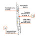 Escalera de extensión, tipo II, 24 peldaños, TRUPER
