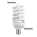 Lámpara espiral T4 24 W luz de día en blíster, VOLTECK