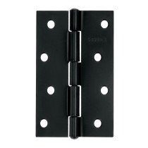 Bisagra rectangular 4" negra, HERMEX