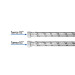 Manguera para boiler, acero inox. 1/2"H x 1/2"H, 80 cm