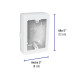 Caja de contactos para canaleta 3" x 5", blanca, VOLTECK