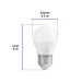 Foco LED 3W (25W) G45, 6500K blanca fría, 270 lm, BASIC