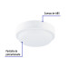 Luminario LED plafón para baño 15W 4000K, redondo, VOLTECK