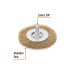 Carda circular 3" alambre fino para taladro, TRUPER