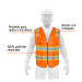 Chaleco de seguridad de alta visibilidad, naranja, EG,EXPERT