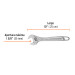 Llave ajustable (perico) 10" profesional cromada, EXPERT