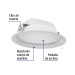 Luminario LED empotrable 12 W 6500 K, redondo, VOLTECK