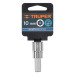 Dado punta hexagonal de 10 mm, cuadro 3/8", TRUPER