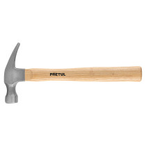 Martillo semipulido, 16 oz, uña recta, PRETUL