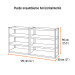 Estante metálico 8 repisas capacidad 80kg, 85x30x180, TRUPER