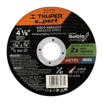 Disco abrasivo de corte preciso metal 4-1/2" x 1.6 mm EXPERT