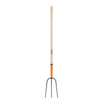 Bieldo para paja, 3 dientes, mango largo 48", TRUPER
