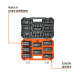 Juego de 8 dados largos cuadro 3/4" de impacto 6 puntas std