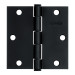 Bisagra cuadrada 3 1/2", negro mate, cabeza plana, HERMEX