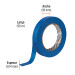 Cinta masking tape azul de 3/4" x 50 m para pintor, TRUPER