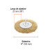 Carda circular 4" alambre grueso para taladro, TRUPER