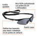Lentes seguridad espejo plata c/cordón ajustable, Sport