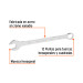Llave combinada extralarga 27 mm x 385 mm de largo, EXPERT