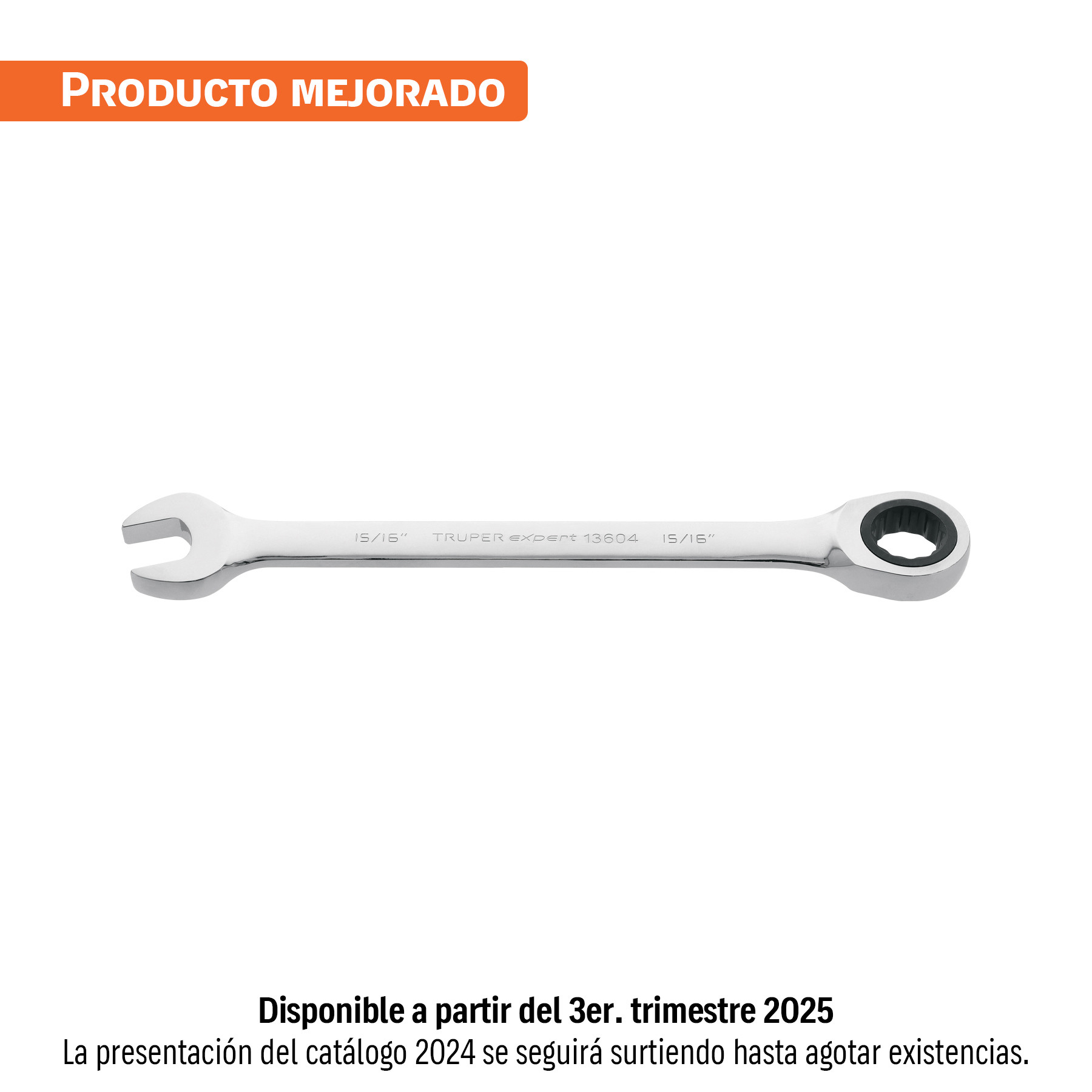Llave combinada con matraca 15/16" x 325 mm largo, EXPERT