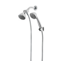 Regadera doble fija y teléfono 3-1/4", ABS, cromo, AERO