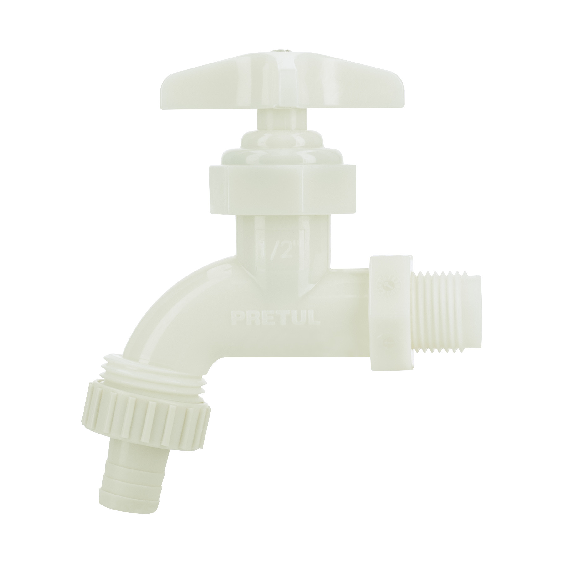 Llave p/manguera, de plástico 65g,1/2", granel, PRETUL