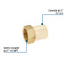 Adaptador CPVC, 2", hembra inserto metálico-latón, FOSET