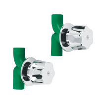 Juego de 2 llaves de empotrar PPR 1/2" con manerales, FOSET