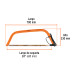 Arco jardinero tubular de 24", TRUPER