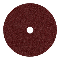 Disco de lija de 7" con respaldo de fibra, grano 36, TRUPER
