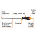 Desarmador cabinet 3/16" x 8" mango Comfort Grip, TRUPER