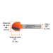 Broca para router, media caña, 5/8", TRUPER