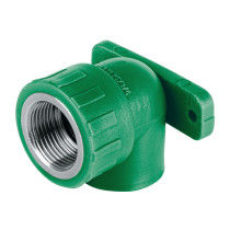 Codo oreja 90° PPR, 3/4", hembra con inserto metálico, FOSET