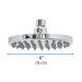 Regadera cromo 6" plato redondo, sin brazo, FOSET ELEMENT