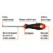 Desarmador plano 3/16" x 4" mango Comfort Grip, TRUPER