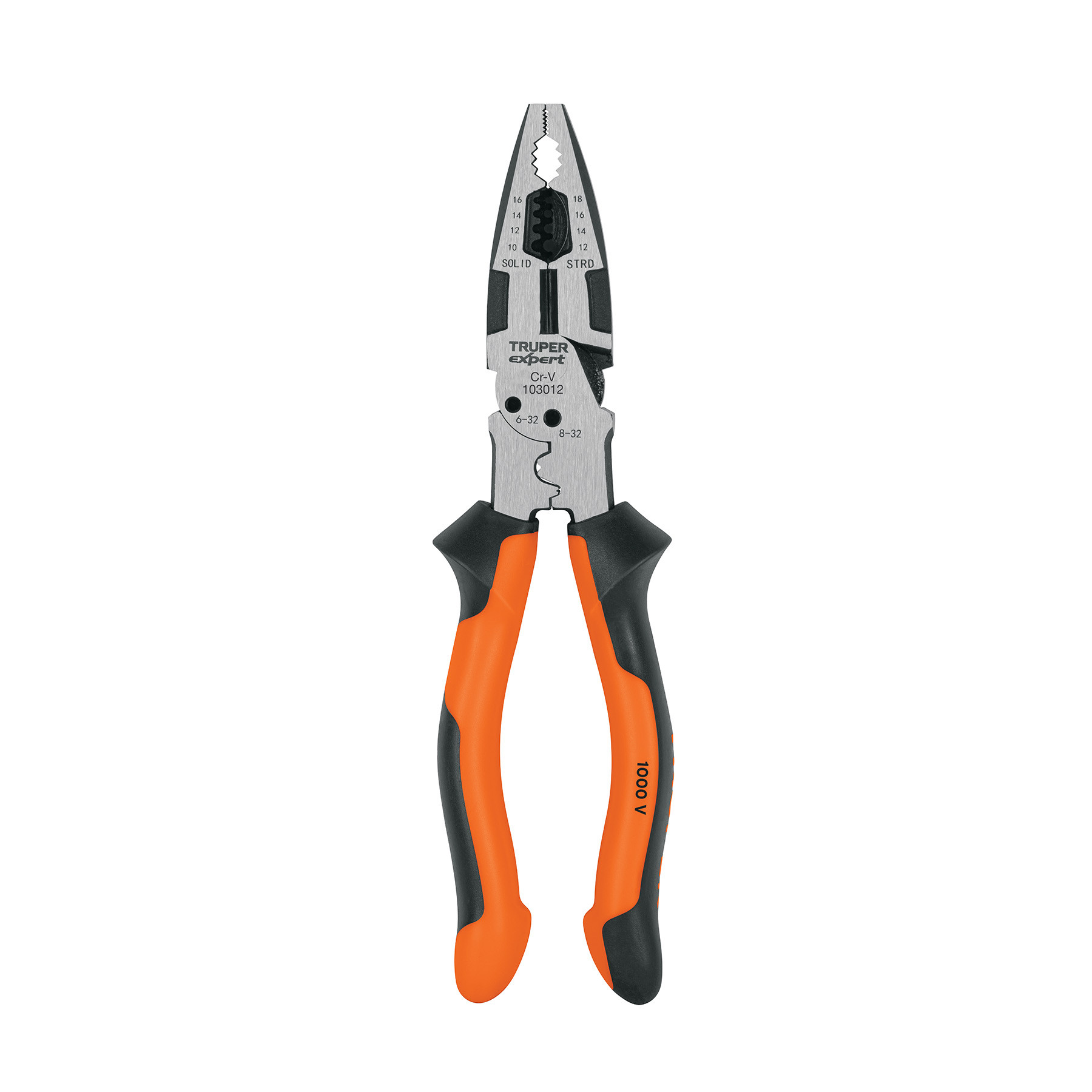 Pinza multiuso 9" electricista, comfort grip, TRUPER EXPERT