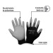 Guantes de nylon recubiertos de poliuretano, CH, PRETUL