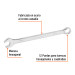 Llave combinada extralarga 17 mm x 259 mm de largo, EXPERT