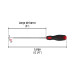Desarmador plano 1/4" x 8"mango Comfort Grip, PRETUL
