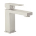 Monomando corto para lavabo, satín, FOSET KUBO